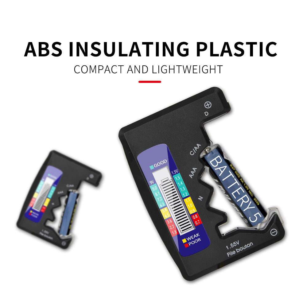 Aneng Universal Battery Detector Tester Checker for C/AA/AAA/D/N/9V/6F22/1.55V Button Battery