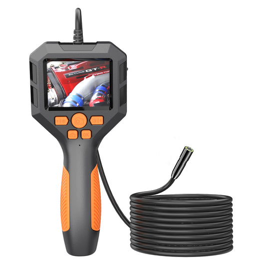 P10 5m Hard Wire 8mm Lens 2.8&quot; IPS Screen Piping Inspection Camera 1080P HD Borescope 8-LED Endoscope