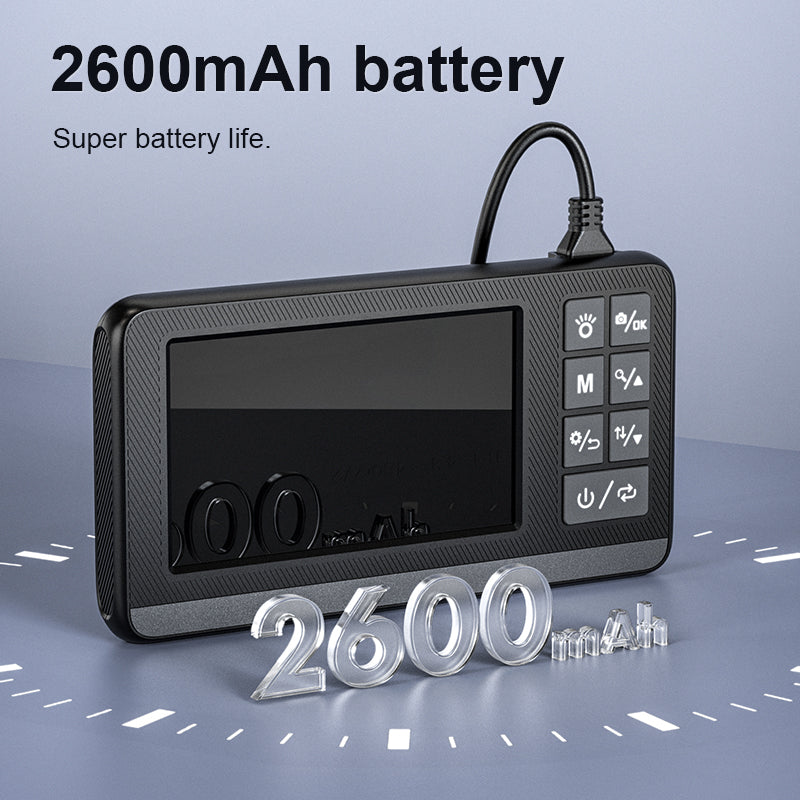 INSKAM P005 5m Wire Industrial Inspection Camera Endoscope Borescope with 4.3inch Display Screen and Dual Lens