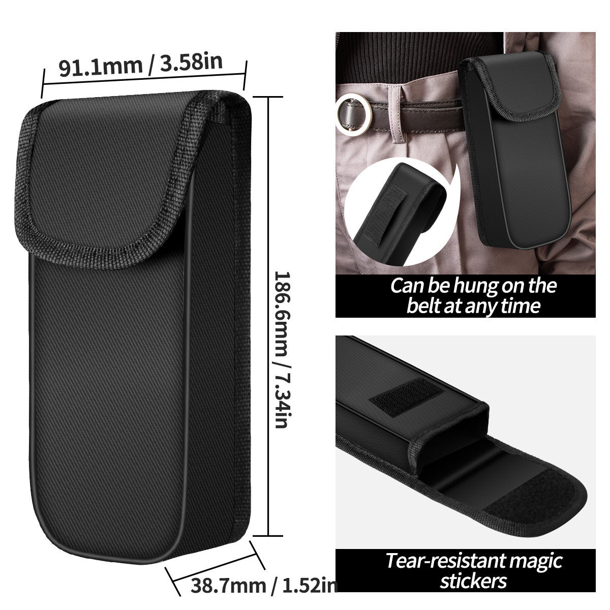 Aneng ST206 Digital Clamp Multimeter Power Meter 6000 Counts Auto Range AC/DC Current Voltage Transistor Tester - Blue