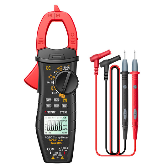 Aneng ST192 Smart Digital AC/DC Clamp Meter 6000 Counts Voltage Current Testers 60A/600A Multimenter Capacitor Auto Ammeters