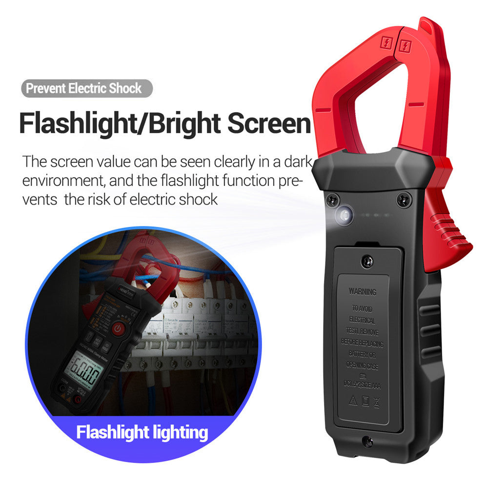 Aneng ST210 True RMS 6000 Counts Professional Smart Clamp Multimeter DC/AC 600A AUTO Digital Meter Current Tester - Red