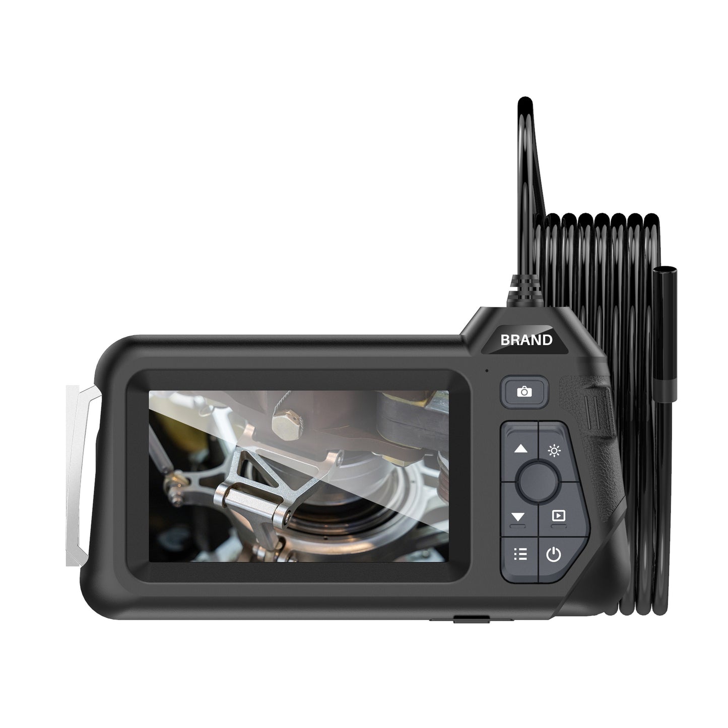 M60 5m Wire 8mm Dual-Lens Microscope HD Inspection Camera LED Industrial Endoscope with 4.3-Inch Monitor Screen