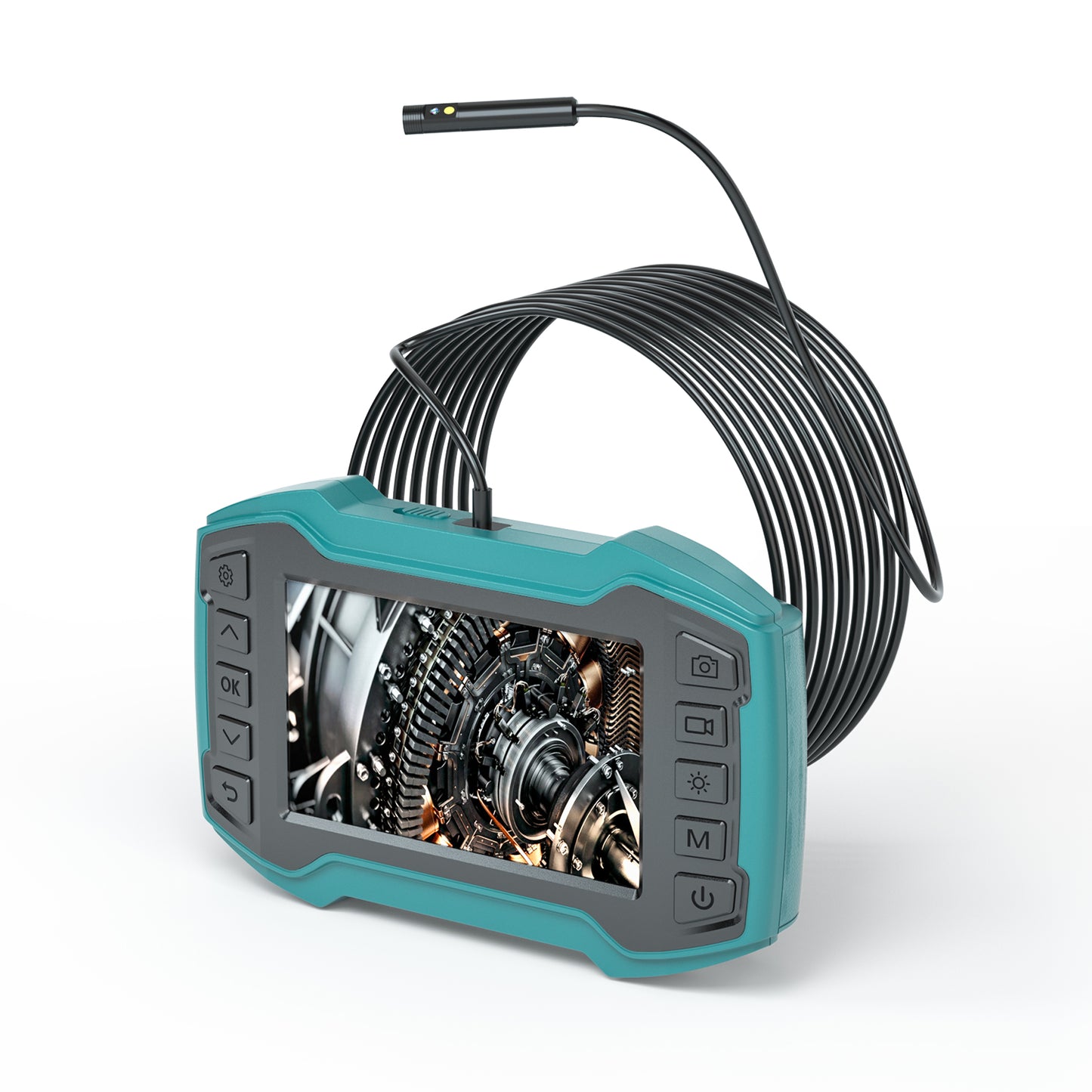 Inskam 452-2 4.5inch IPS HD Screen Dual Lens Industrial Endoscope with 6-LED Light Waterproof Camera Video Recorder (1m Hard Wire)