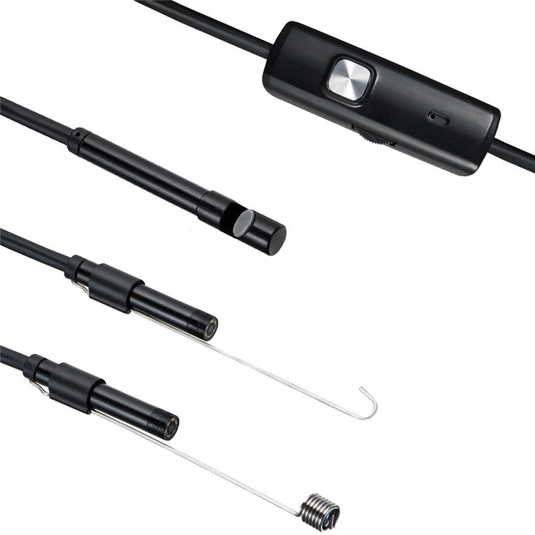 1m USB Inspection Camera Borescope Scope Camera with 5.5mm / 6 LED Lights for Android Windows IP67 Waterproof Smart Phone Endoscope