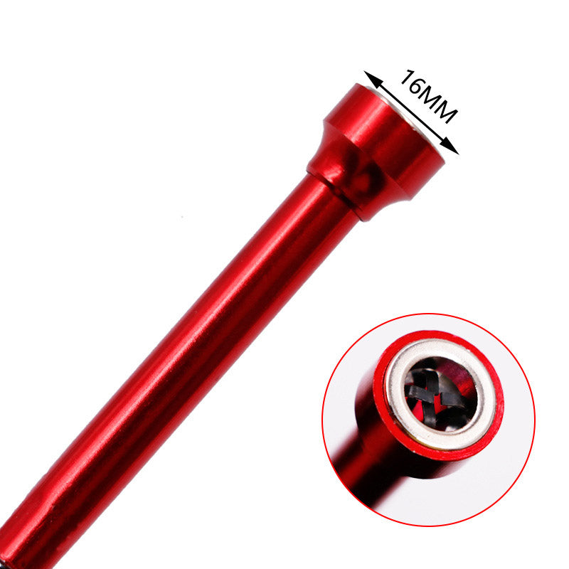 LED Light Telescopic Flexible Pick Up Tool Magnetic Long Spring Grip Clamp Pickup Tool - Blue