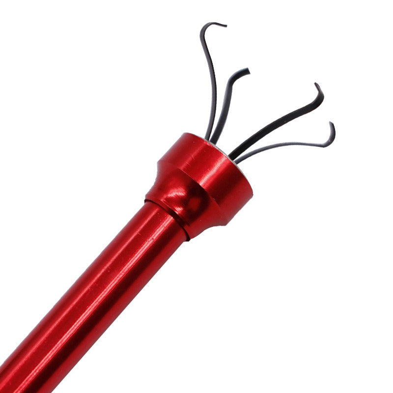 LED Light Telescopic Flexible Pick Up Tool Magnetic Long Spring Grip Clamp Pickup Tool - Blue