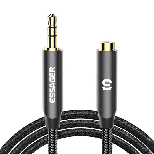 Essager 3m 24K Gold Plated 3.5mm 3-Pole Male to Female AUX Cable Audio Extension Cord