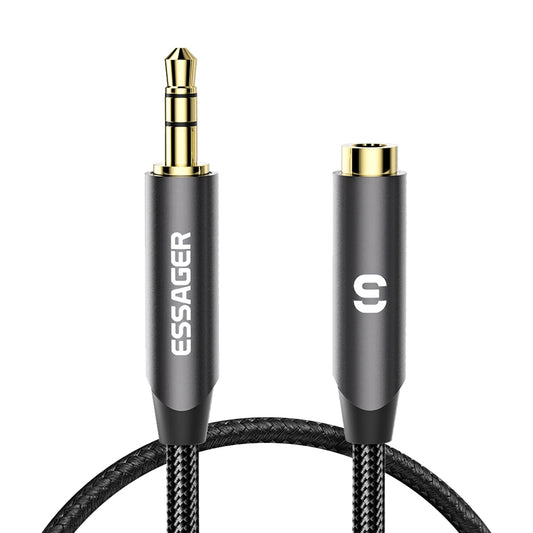Essager 1m 3.5mm AUX 3-Pole Male to Female Audio Cable Headphone Adapter Extension Cord