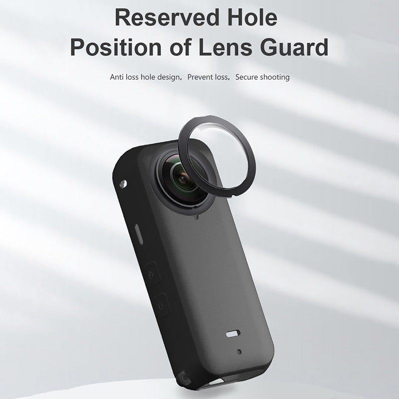Uniqkart for Insta360 X3 Protective Cover, Panoramic Camera Scratch Resistant Soft Silicone Case - Green