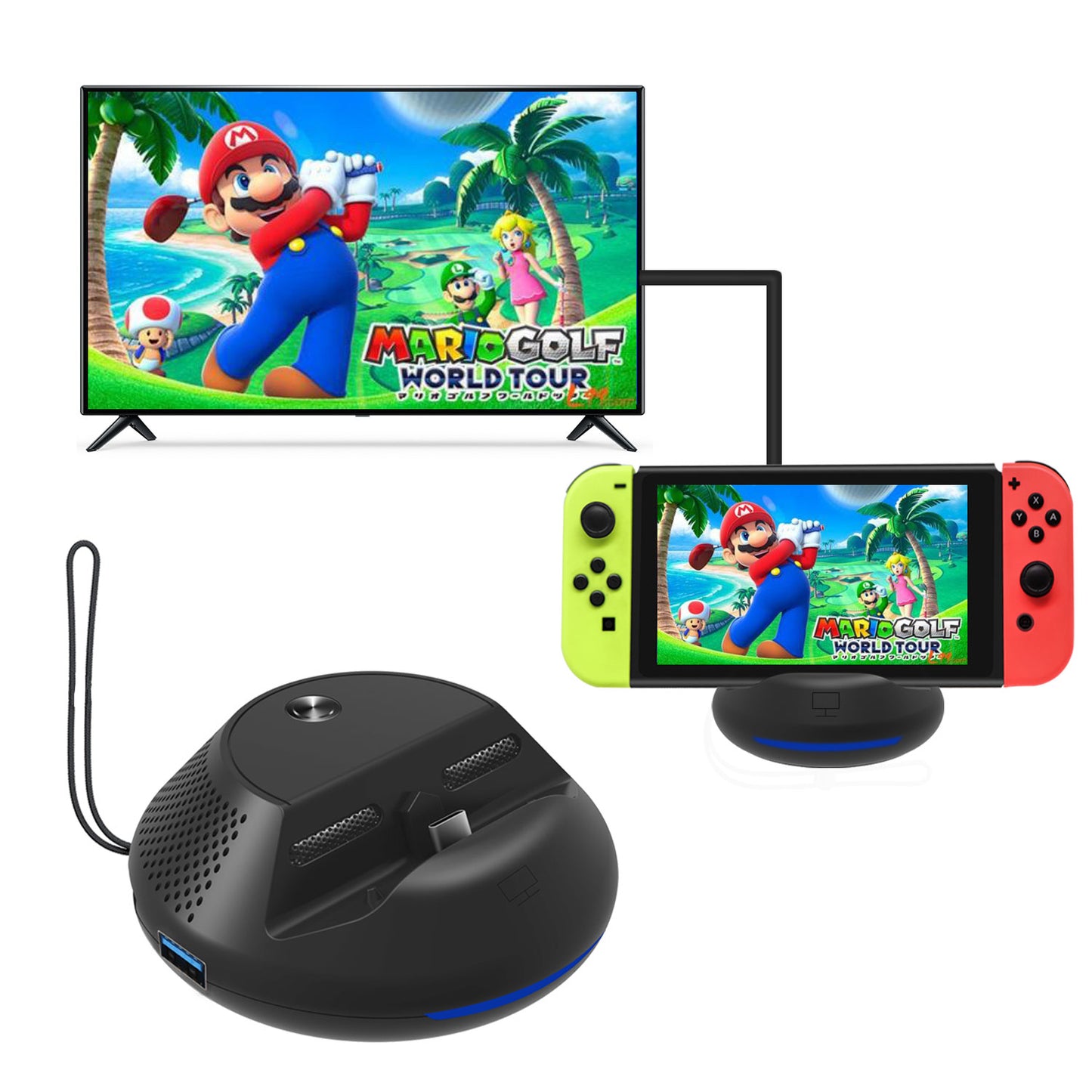 JYS Mini TV Dock Switch TV Charging Station with PCB Board for Nintendo Switch