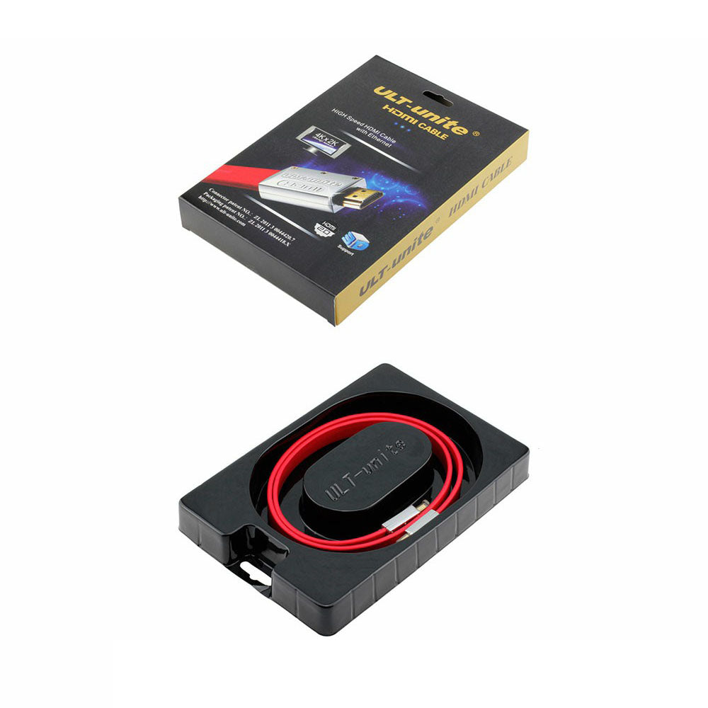Uniqkart 10m HDMI 2.0 Gold Plated Connector Flat Cable 18Gbps 4K 60Hz for PC TV Projector Monitor