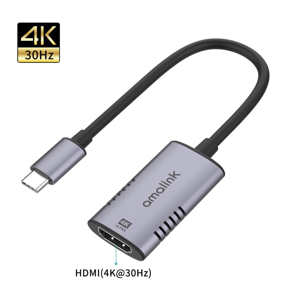 AL-UC523 USB C Hub to Resolution HD Video USB C Adapter for Laptop and Type C Devices