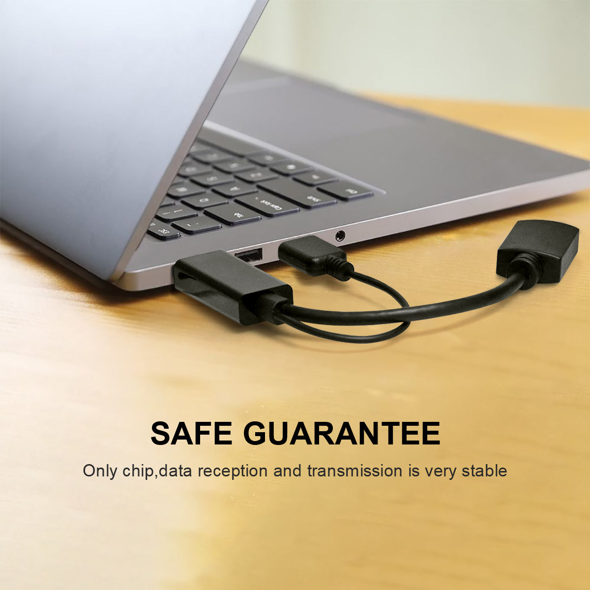 Uniqkart QG-HD01 HDMI Male to DP Female Adapter HDMI to DisplayPort Converter with USB Port Support PD Charging Compliant with VESA Dual Mode