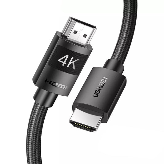 Uniqkart 40101 2m HDMI 2.0 Cable 4K/60Hz HDMI Male to HDMI Male Nylon Braided Adapter Cord for RTX 3080 PS4 Xbox HDMI Cable with Gold Plated Conector