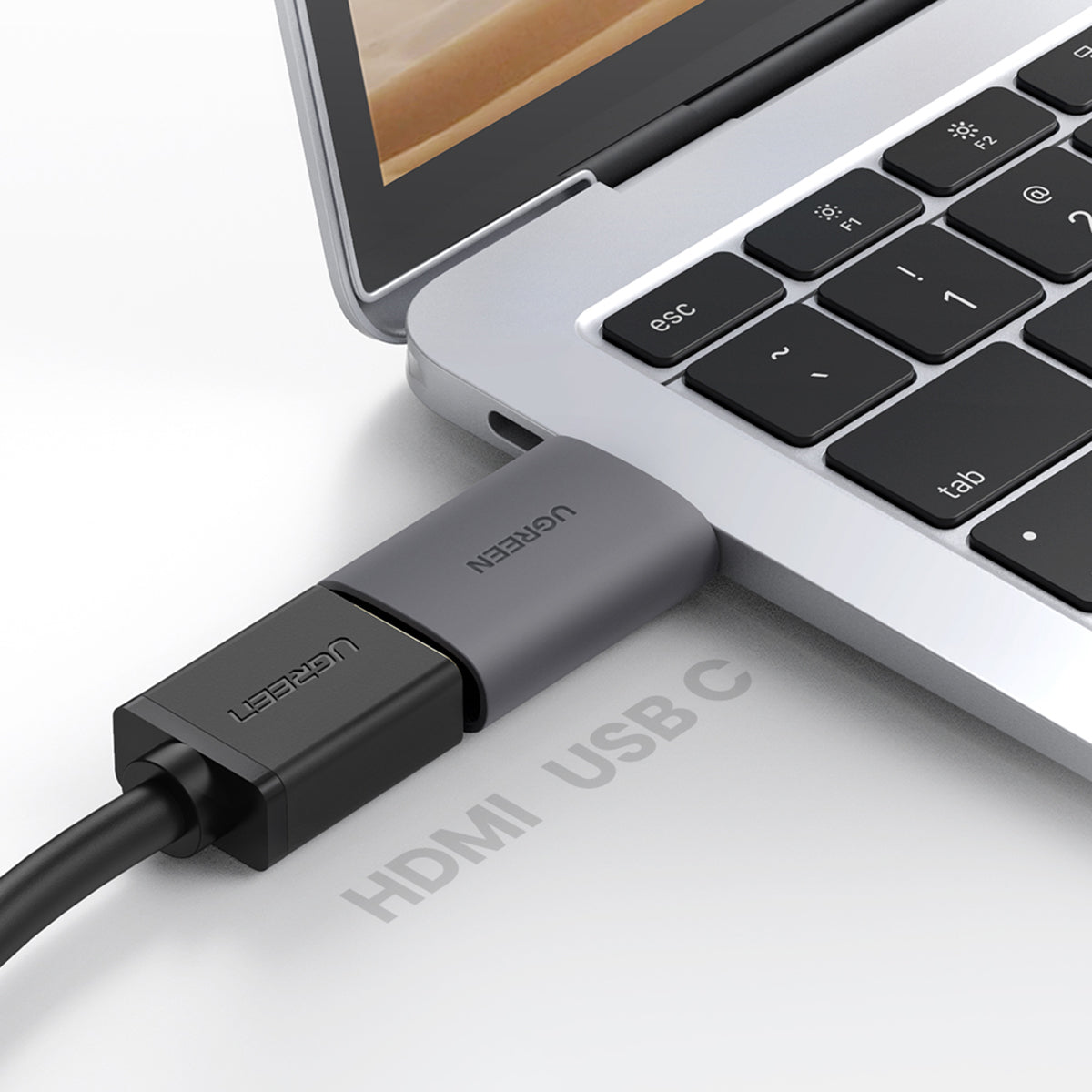 Uniqkart 70450 USB-C Male to HDMI Female Adapter [Thunderbolt 3 Compatible] 4K 60Hz Type-C to HDMI Adapter