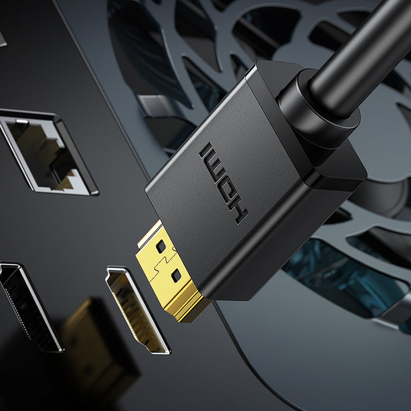 UGREEN 30115 0.5m Gold-Plated 4K/60Hz HDMI Cord Super Speed 18Gbps HDMI Male to HDMI Male Cable with Mirror/Extended Modes for Xiaomi Mi Box/PS4/Xbox One/Nintendo Switch