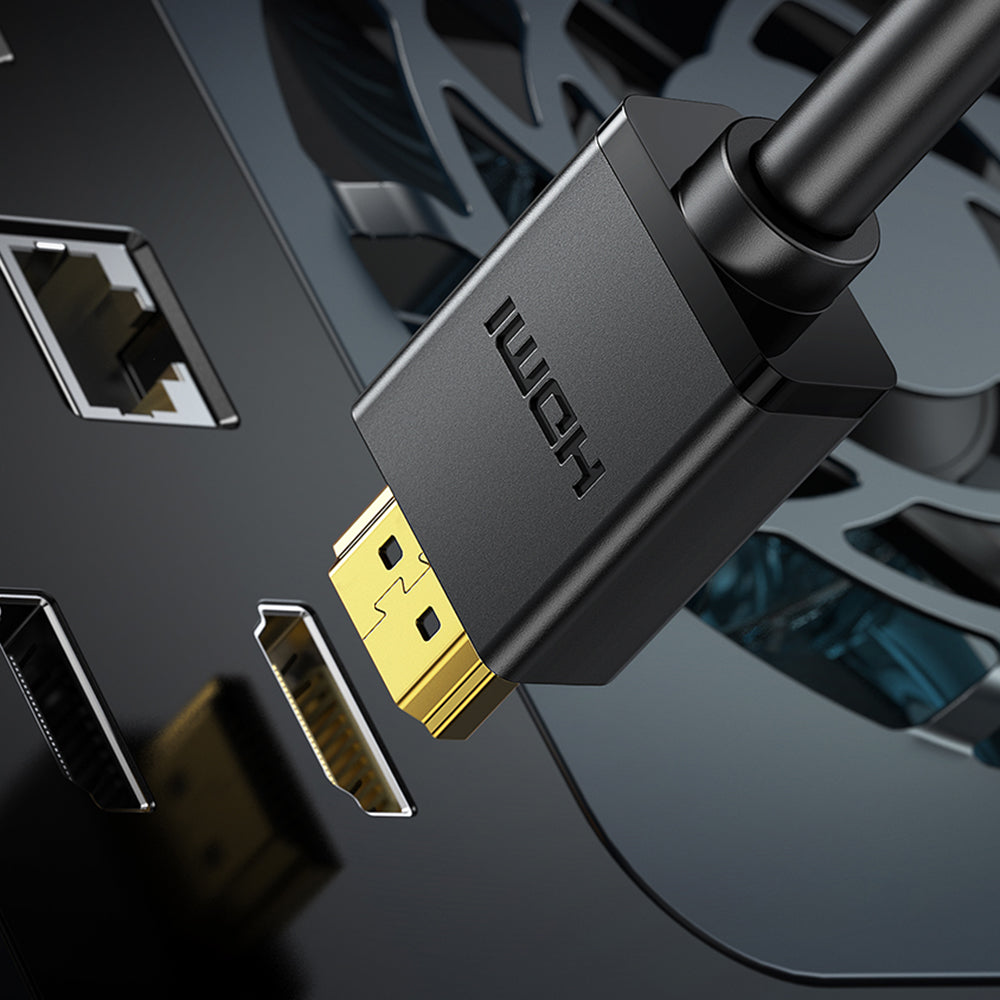 Uniqkart 10110 10m HDMI Male to Male Cable for Nintendo Switch PS4 Gold Plated Port 1080P 60Hz Output HD Adapter Cord