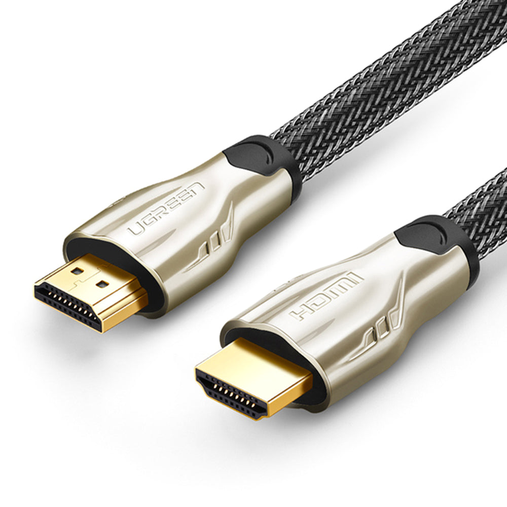 Uniqkart 8m 28AWG Nylon Braided Round HDMI Cable 4K/30Hz for Apple TV Xbox One PS5, Support Mirror/Extended Mode