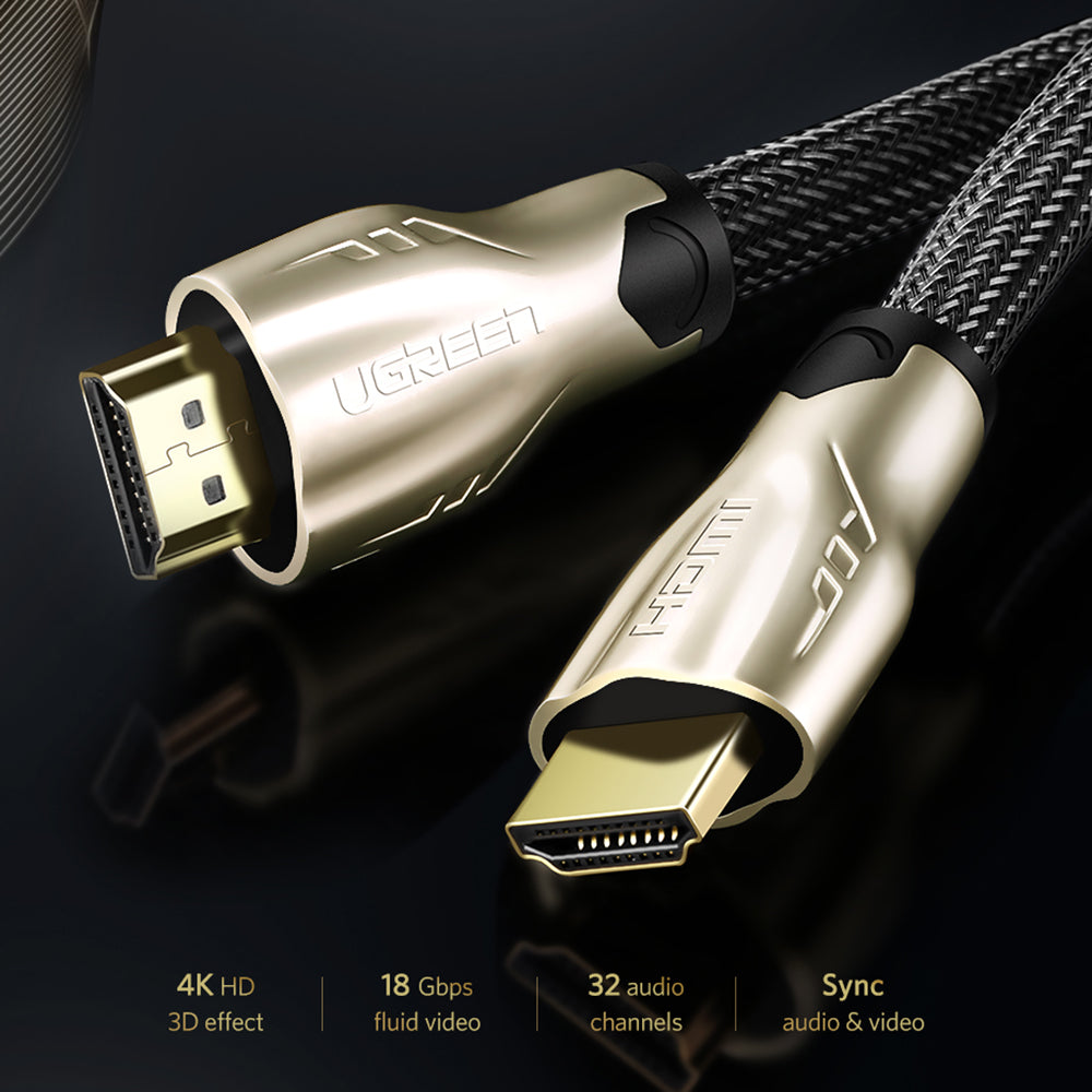 Uniqkart 1.5m 4K/60Hz HDMI Cable for Apple TV Xbox One PS5 Multi-shielded Tinned Copper Core Wire