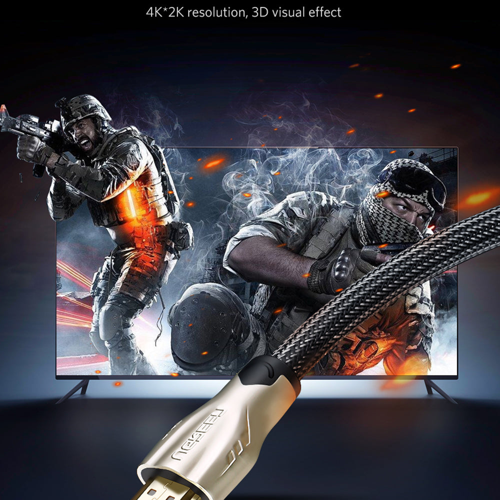 Uniqkart 2m 18Gbps Ultra Fast 4K/60Hz HDMI Round Cable for Apple TV Xbox One PS5