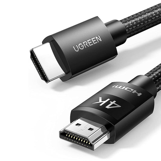 Uniqkart 40105 15m HDMI Male to Male Nylon Braided Cable HD 4K 30Hz Video Transmission Cord for HDTV Projector Monitor