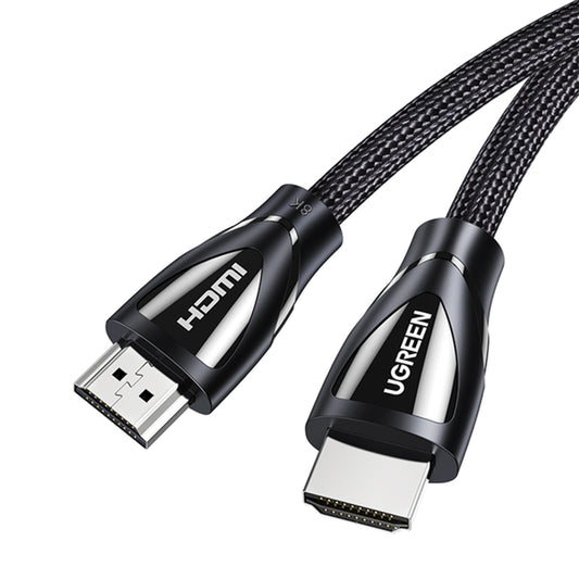 Uniqkart 80401 1m 8K HDMI 2.1 Male to Male Braided Cable 48Gbps Super High Speed UHD TV Video Cord for MacBook Pro 2021/Xbox 360/PS5/Blu-ray Player