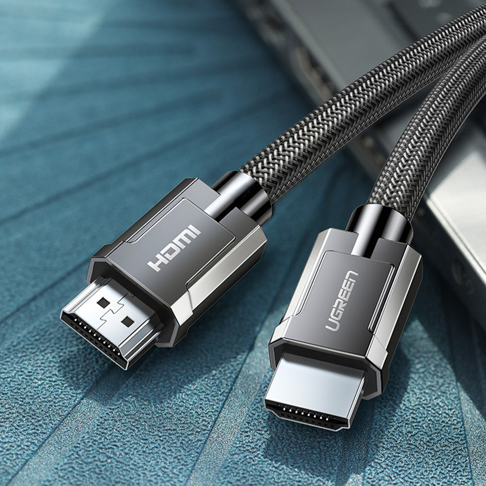 Uniqkart 1.5m HDMI 2.0 Male to Male Cable 4K 60HZ 18Gbps Nylon Braided Cord for MacBook/PS5/PS4/PS3/Xbox One/360