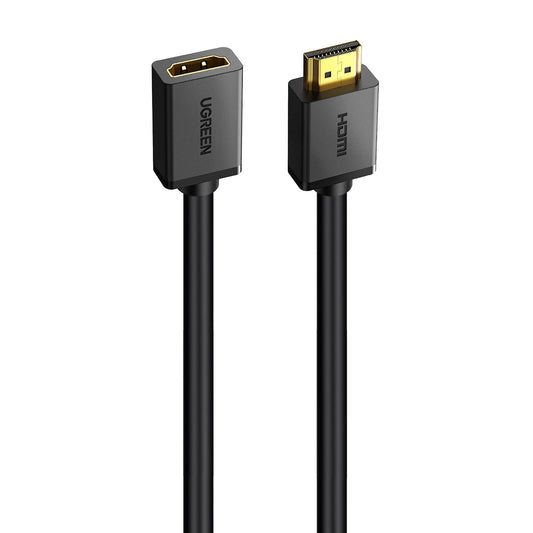 Uniqkart 10140 0.5m 4K HDMI Male to Female Cord Extension Cable for Nintendo Switch/Xbox One/PS5/Blu-ray Player/Laptop