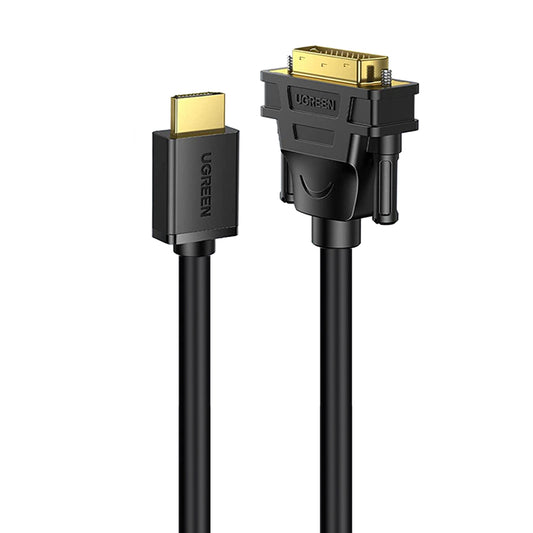 Uniqkart 0.5m 1080P/60Hz HDMI to DVI Gold Plated Adapter Cable for Raspberry Pi Roku Xbox One PS4 PS3 Two Way DVI to HDMI Splitter DVI-D 24+1 Cord