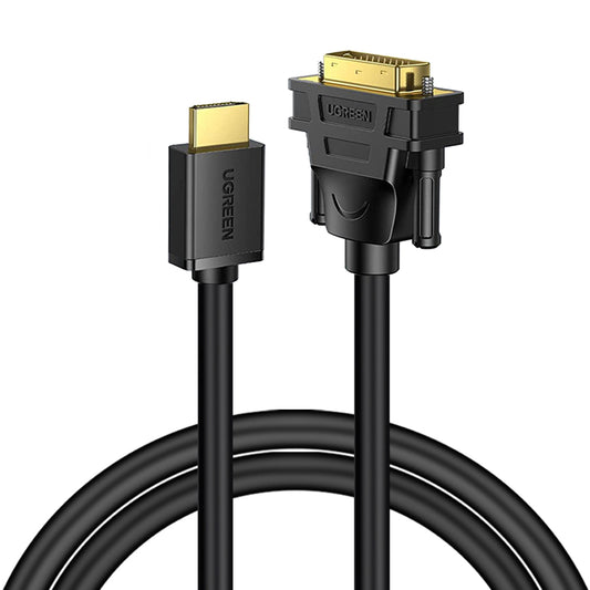 Uniqkart 1.5m For Raspberry Pi Roku Xbox One PS4 PS3 1080P Two Way HDMI to DVI Adapter Cable DVI to HDMI Splitter DVI-D 24+1 Cord