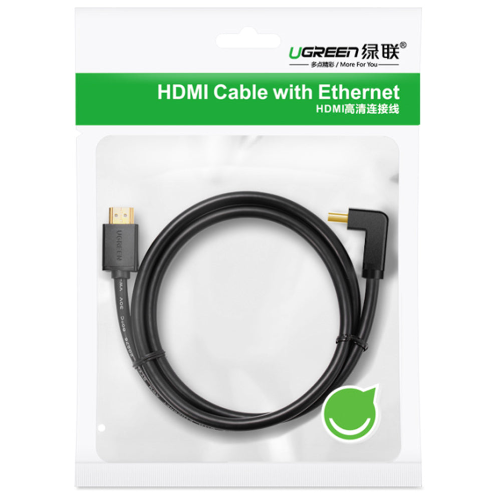 Uniqkart 1.5m Right Angle 90 Degree Elbow Adapter 4K 60Hz HDMI Cable for PS3/4/5/Xbox One/360 HDTV
