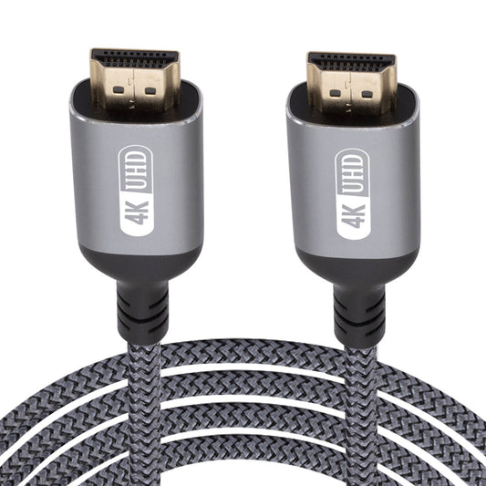 Uniqkart 5m 4K HDMI Cord Gold-plated Plug HDMI Male to Male Braided Cable UHD Video Transmission Wire for PS5/Computer/TV