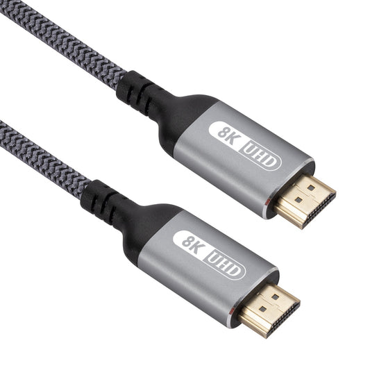 Uniqkart 1m HDMI Cable 8K Male to Male HD Video Output Transmission Cord for PS5 TV Projectors