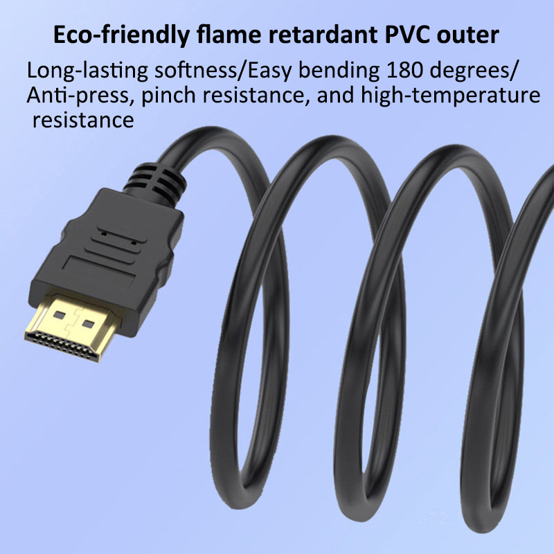 HX100 1.5m 4K HDMI 2.0 Gold-plated Plug CCS HDMI Male to Male Cable UHD Video Cord for Projector Computer TV
