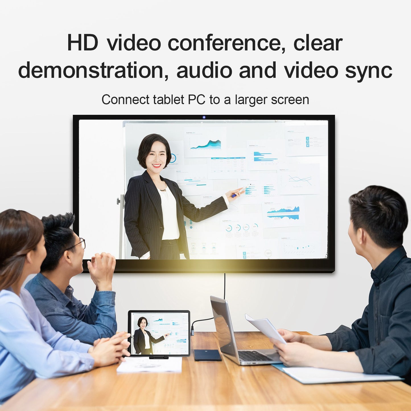 SY-20C1 2m Type C to HDMI Converter 90 Degree Elbow 4K 60Hz Cable