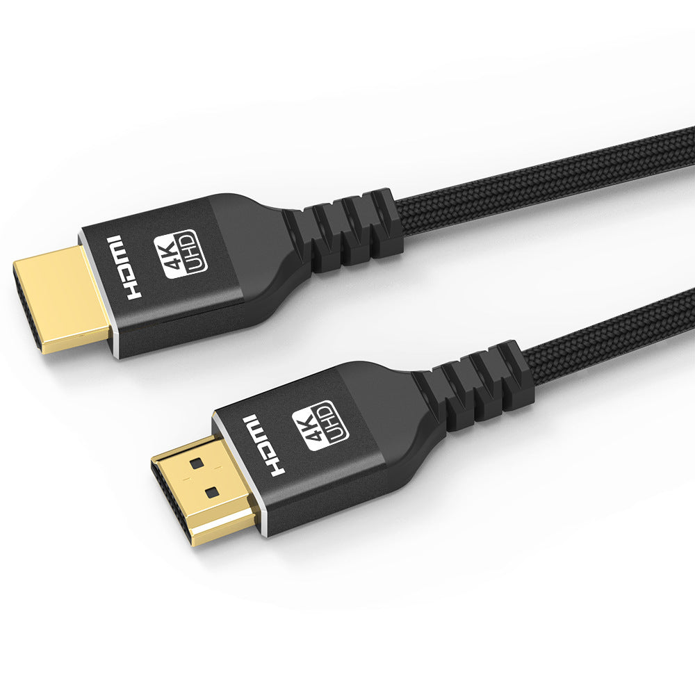 1m 30AWG HDMI 2.0 Connection Cable for TV / Projector, Gold-Plated Connector 4K HD Video Output HDMI Braided Cord
