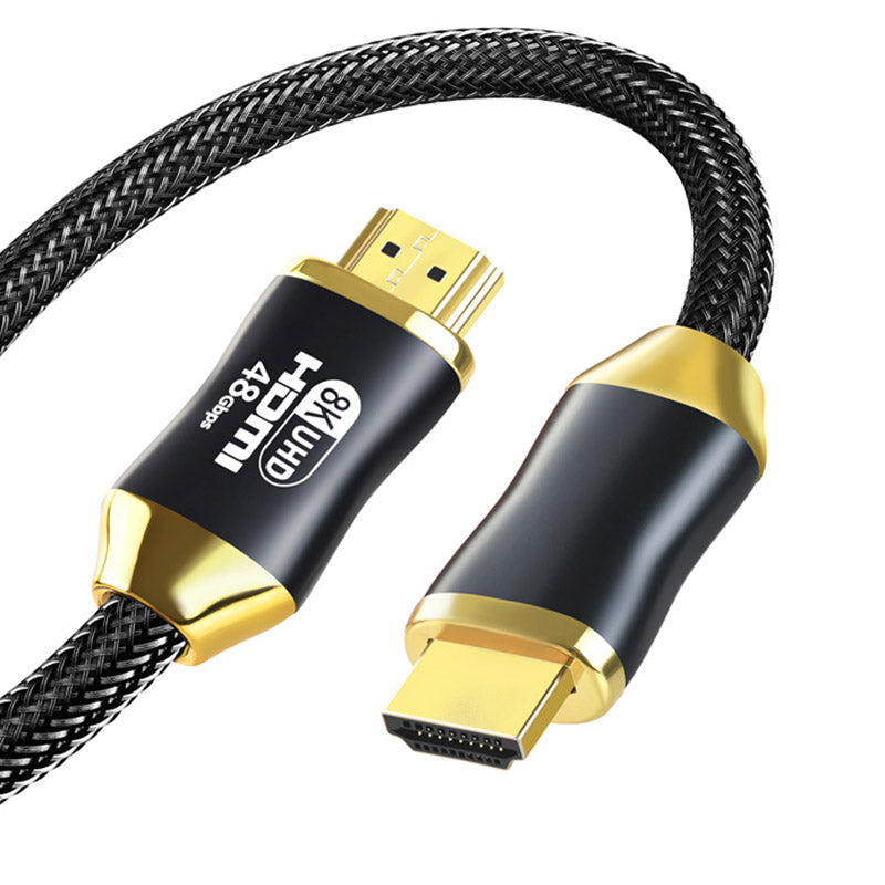 2m 8K / 60Hz 4K / 120Hz HDMI 2.1 Cable 28AWG 48Gbps High Speed HD Cord for PS5 XBox TV Computer Projector - Matte Black
