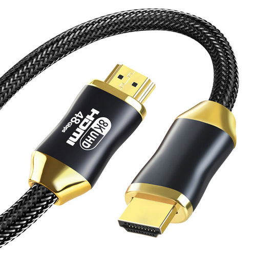 15m 24AWG Male to Male HD Cord 8K / 60Hz 4K / 120Hz HDMI 2.1 Cable for PS5 XBox TV Computer Projector - Matte Black