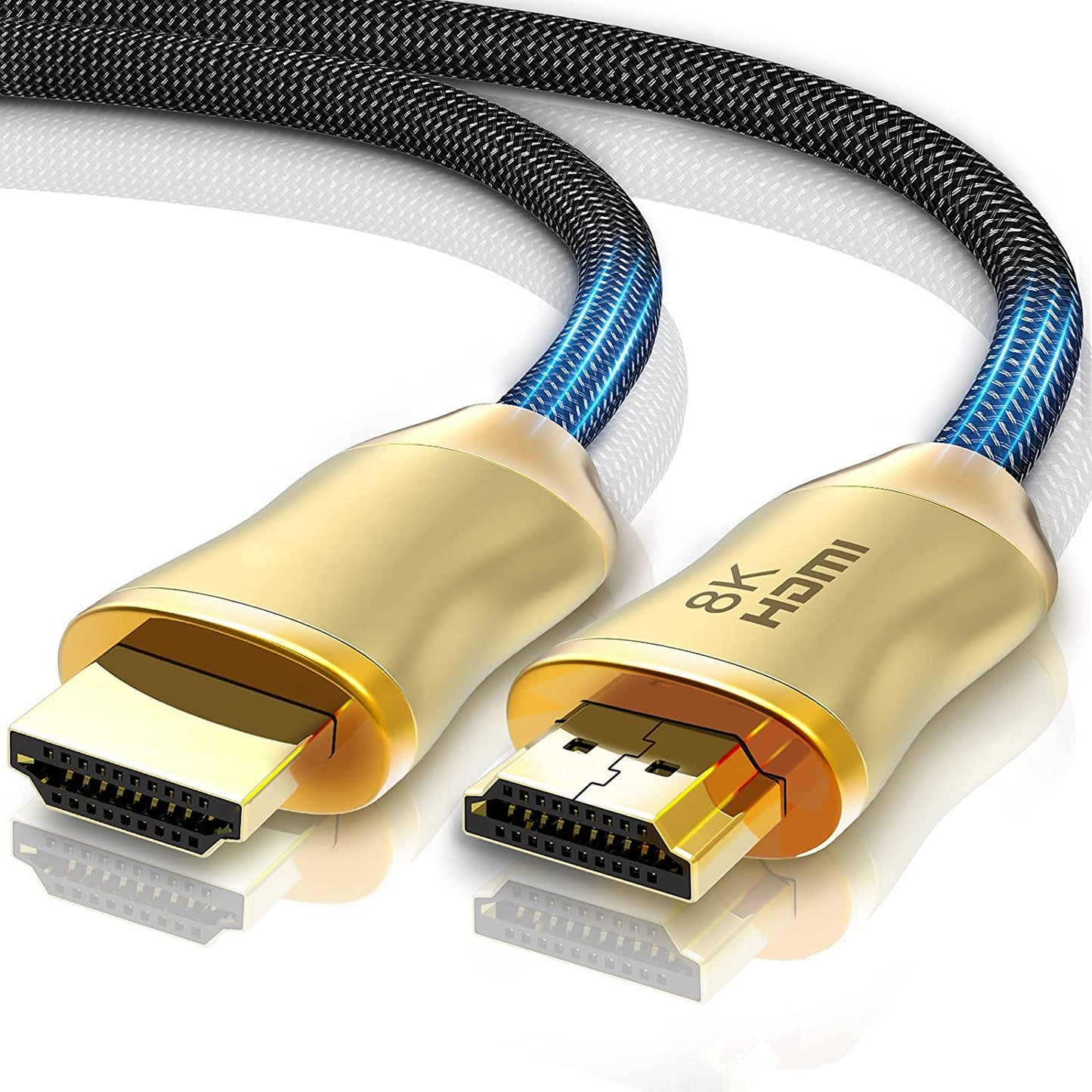 1.5m For PS5 XBox TV Computer Projector Male to Male HD Cord 28AWG 8K / 60Hz 4K / 120Hz HDMI 2.1 Cable