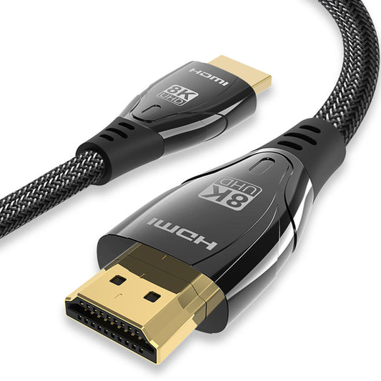1m 30AWG 8K / 60Hz HDMI 2.1 Cable 48Gbps Male to Male HD Cord for PS5 XBox TV Computer Projector