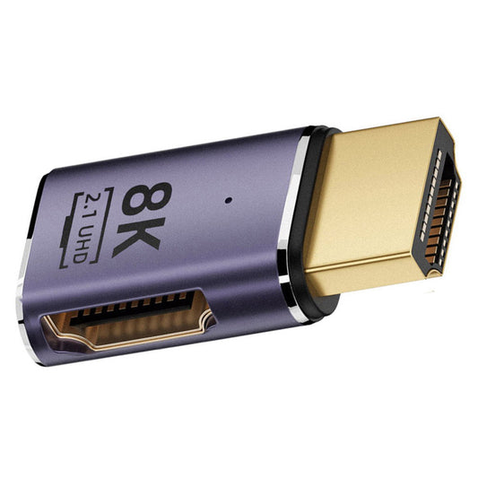 HD-011-A8K02 8K 60Hz Video Output HDMI Convertor Gold-Plated Design HDMI Male to HDMI 2.1 Female Adapter for TV Projector Laptop Computer