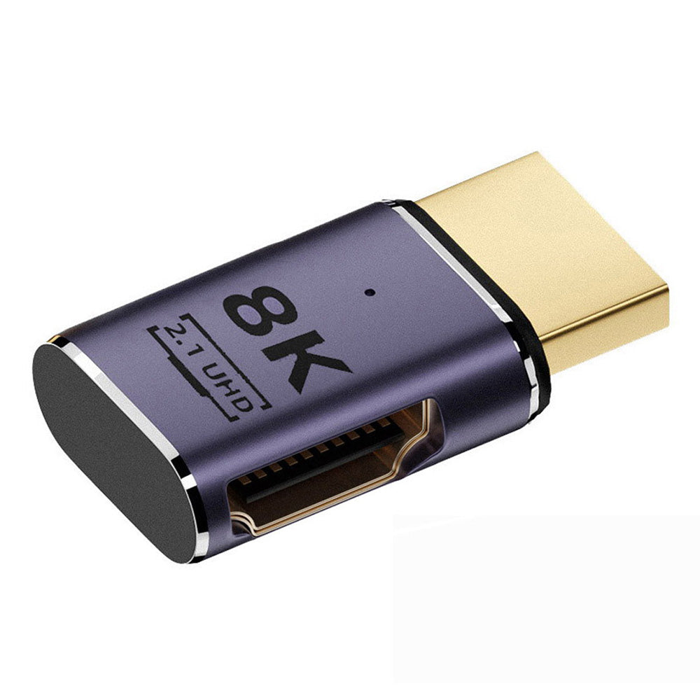 HD-011-A8K02 8K 60Hz Video Output HDMI Convertor Gold-Plated Design HDMI Male to HDMI 2.1 Female Adapter for TV Projector Laptop Computer