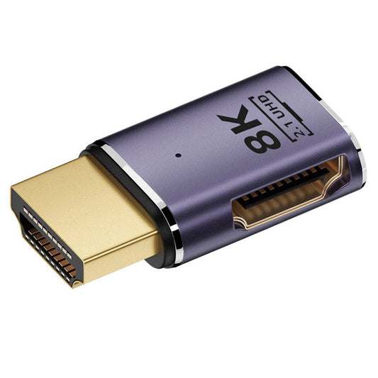 HD-011-A8K03 HDMI Male to HDMI 2.1 Female Converter for TV Projector Laptop PC, Supporting 8K UHD Video HDTV Extension Adapter