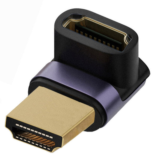 HD-011-A8K05 90-Degree Up Angled HDMI Male to HDMI 2.1 Female Adapter HDMI Converter Supports Up to 8K 60Hz Video Output