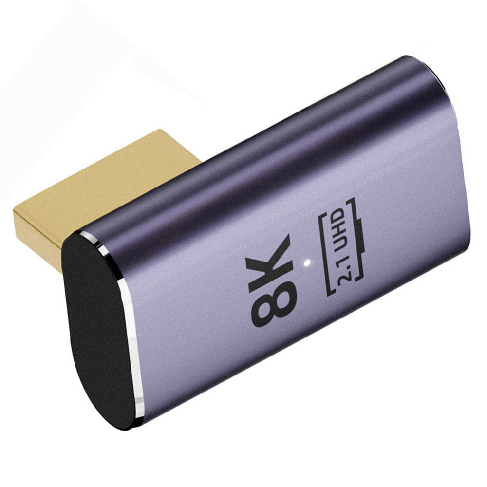 HD-011-A8K11 90-Degree Right Angled HDMI Male to HDMI 2.1 Female Adapter Coupler Laptop Computer HD Video Extender 8K UHD Video Converter