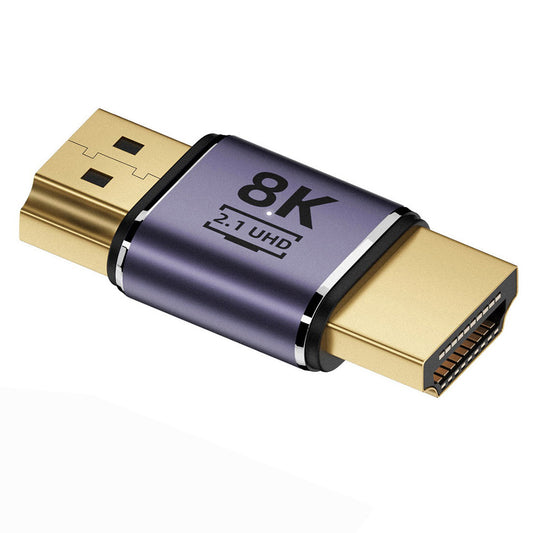 HD-011-A8K14 Gold-Plated HDMI Male to HDMI 2.1 Male Extension Adapter HDMI Coupler UHD 8K 60Hz Video Output Converter