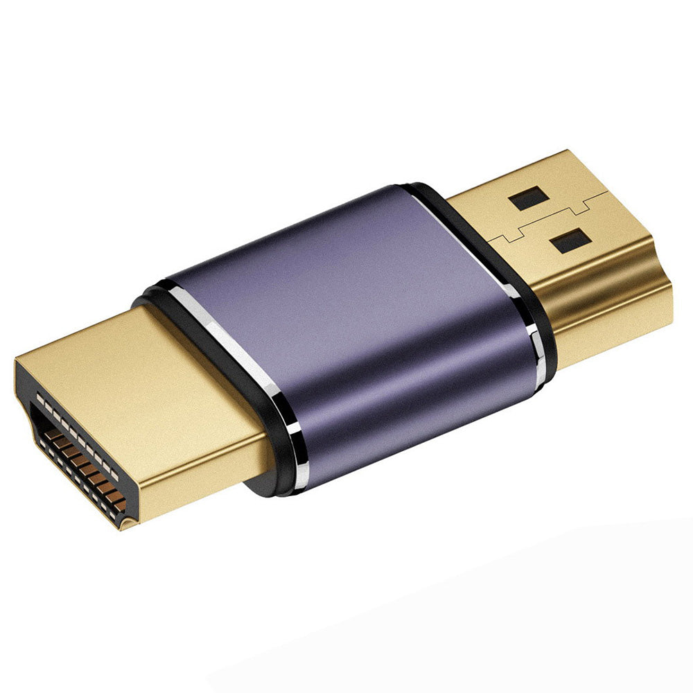 HD-011-A8K14 Gold-Plated HDMI Male to HDMI 2.1 Male Extension Adapter HDMI Coupler UHD 8K 60Hz Video Output Converter