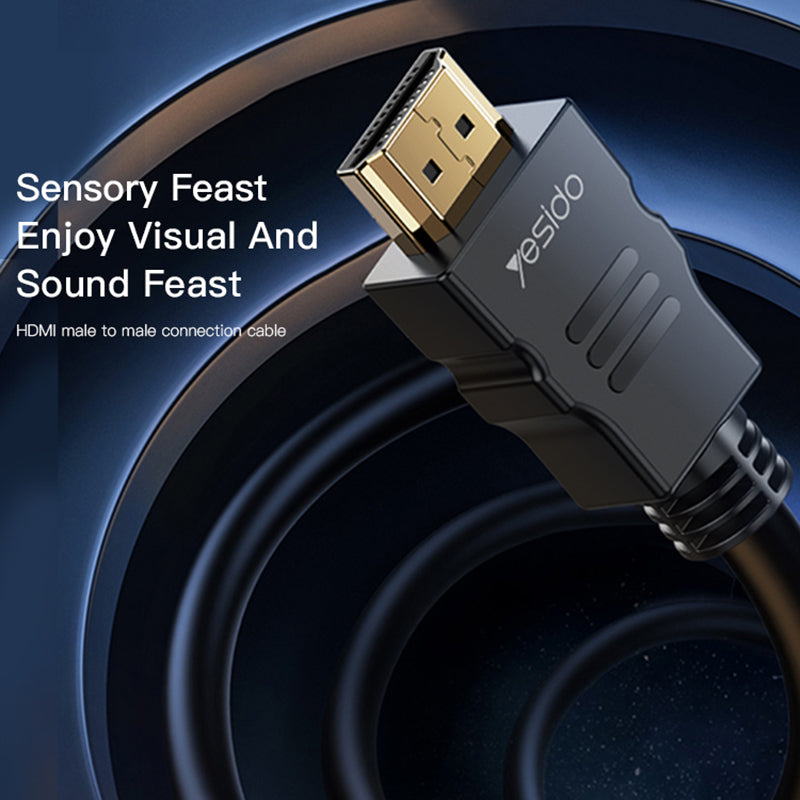 Uniqkart HM09 1.5m HDMI Male to HDMI Male Conversion Cable 4K HDMI Ultra HD Video Extension Cord