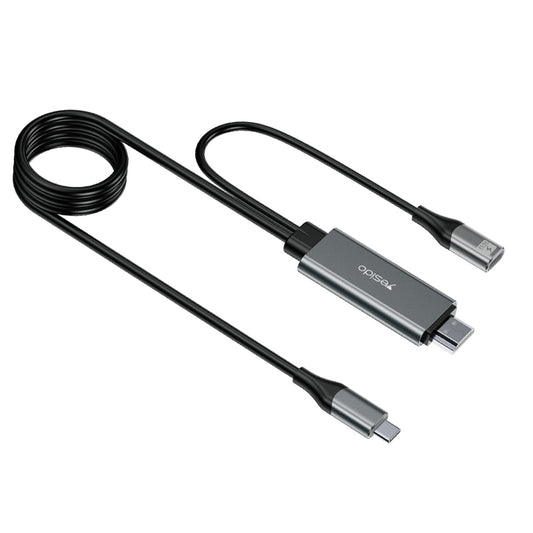 Uniqkart HM01 USB-C to HDMI Adapter Cable PD 3.0 85W Max Charging Cable HD Sync Converter